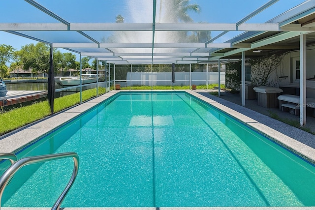 5116 Venetian Blvd NE, Saint Petersburg, FL 33703 - view of pool with a patio area and a lanai