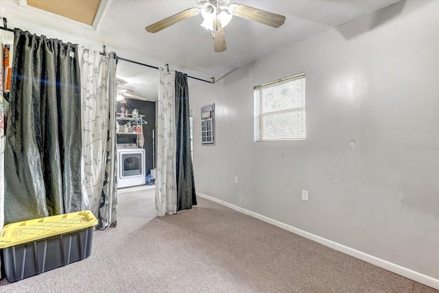 320 Pheasant Cir, Brandon, FL 33510 - unfurnished bedroom with carpet floors and ceiling fan