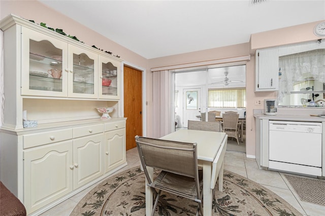 11596 SW Lemon Ave, Arcadia, FL 34269 - dining room featuring light tile patterned flooring and a ceiling fan