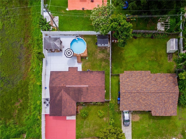 217 Bryan Rd, Brandon, FL 33511 - aerial view of property and surrounding area with a pool area