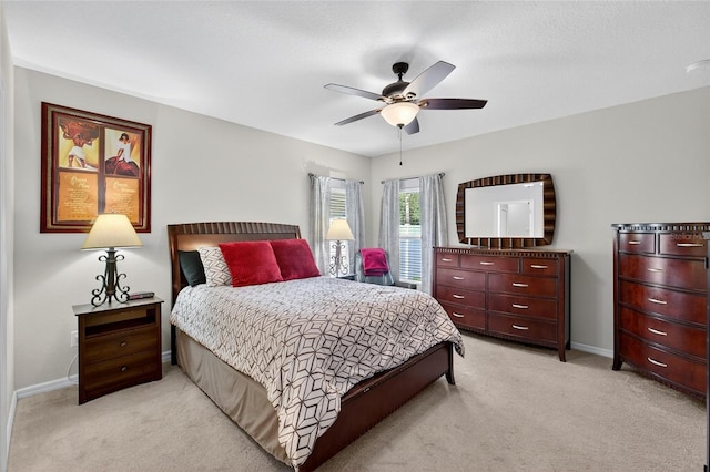 10409 Candleberry Woods Ln, Gibsonton, FL 33534 - bedroom featuring light colored carpet and a ceiling fan