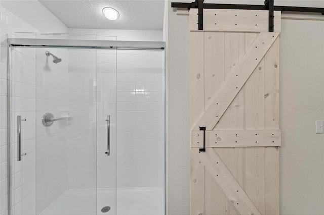 10409 Candleberry Woods Ln, Gibsonton, FL 33534 - full bathroom with a stall shower and a textured ceiling