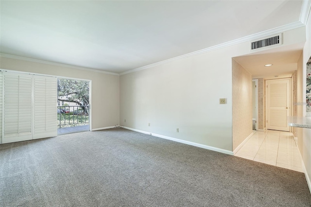 3325 Bayshore Blvd Unit A27, Tampa, FL 33629 - unfurnished room with ornamental molding and light colored carpet