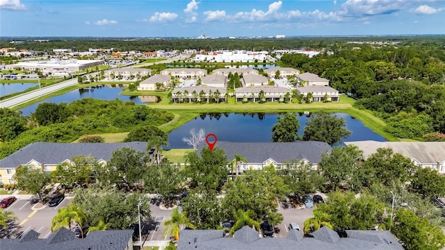 10737 Keys Gate Dr, Riverview, FL 33579 - aerial perspective of suburban area with a large body of water