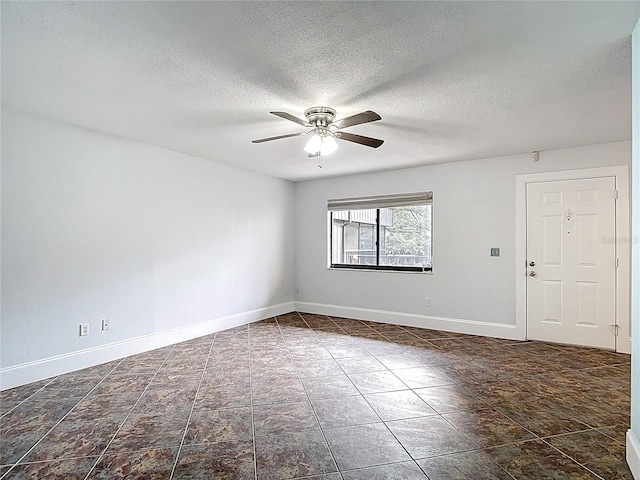 11718 Raintree Village Blvd Unit C, Temple Terrace, FL 33617 - unfurnished room with a textured ceiling and a ceiling fan