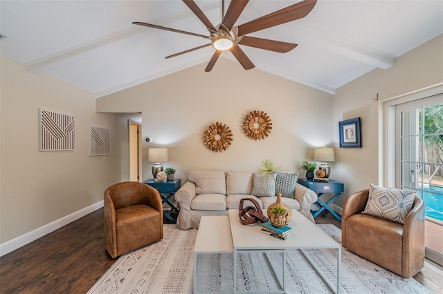 13521 Del Prado Dr S, Largo, FL 33774 - living room with wood finished floors and a ceiling fan
