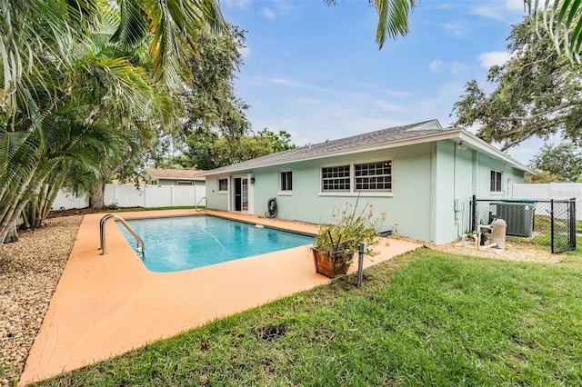 13521 Del Prado Dr S, Largo, FL 33774 - view of swimming pool with a fenced backyard and a patio