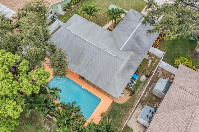 13521 Del Prado Dr S, Largo, FL 33774 - aerial view of a pool