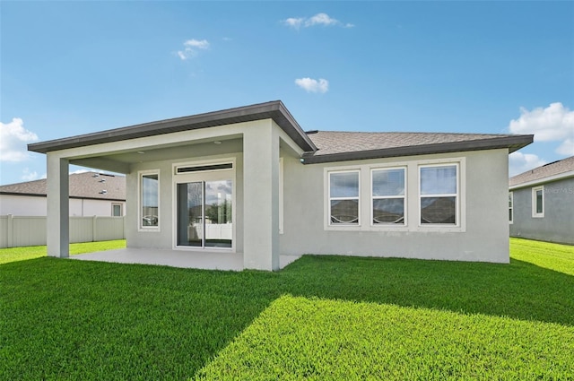 11713 Tetrafin Dr, Riverview, FL 33579 - rear view of property with stucco siding and a patio area