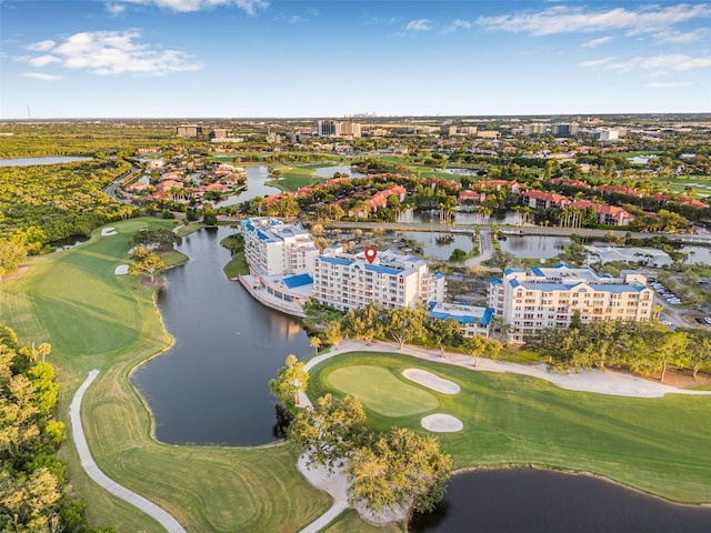 2333 Feather Sound Dr Unit B208, Clearwater, FL 33762 - aerial view of property and surrounding area with a golf course and a nearby body of water