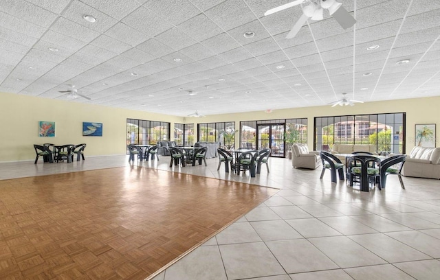 2333 Feather Sound Dr Unit B208, Clearwater, FL 33762 - dining space featuring a ceiling fan and recessed lighting