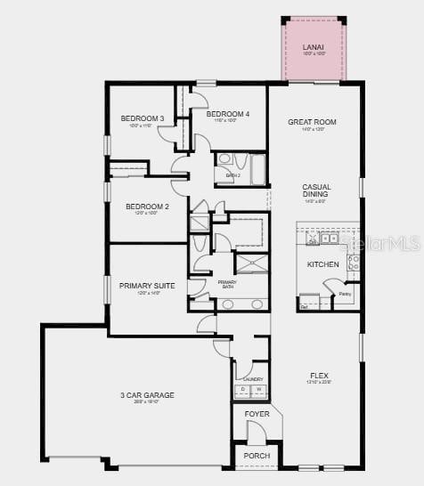 2088 Babbling Brook Blvd, Auburndale, FL 33823 - view of floor plan / room layout