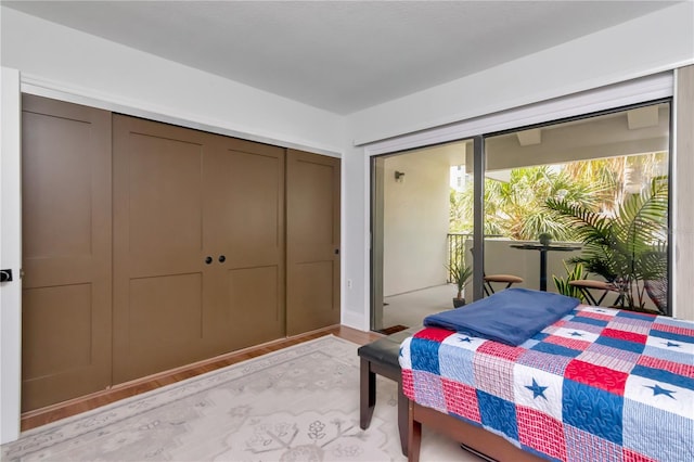 4141 Bayshore Blvd Unit 304, Tampa, FL 33611 - bedroom featuring light wood finished floors and a closet