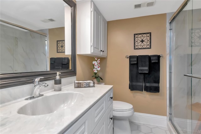 4141 Bayshore Blvd Unit 304, Tampa, FL 33611 - full bathroom featuring vanity, a stall shower, and tile patterned floors