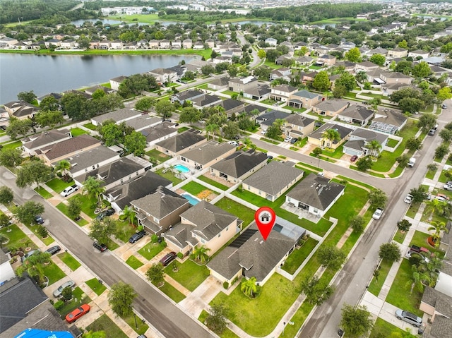 15403 Fire Rock Pl, Ruskin, FL 33573 - aerial view of residential area with a nearby body of water