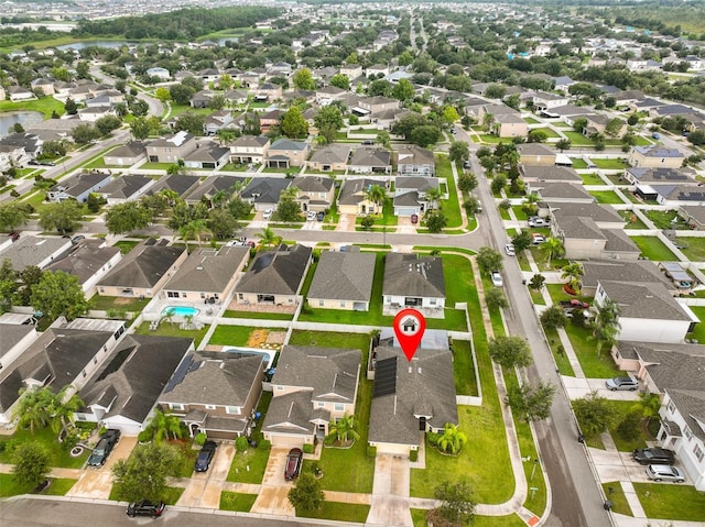 15403 Fire Rock Pl, Ruskin, FL 33573 - aerial view of property's location featuring nearby suburban area and a large body of water