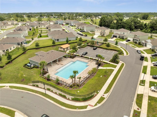 2023 Maple Ridge Dr, Zellwood, FL 32798 - aerial view of residential area with a pool area