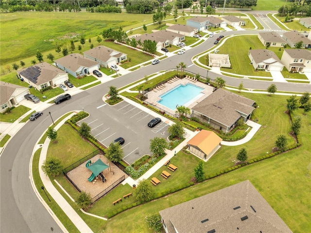 2023 Maple Ridge Dr, Zellwood, FL 32798 - bird's eye view of a pool