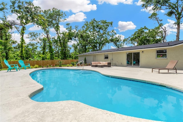 4723 Bloomingdale Ave, Valrico, FL 33596 - view of pool featuring outdoor lounge area and a patio area