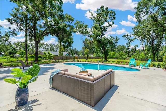 4723 Bloomingdale Ave, Valrico, FL 33596 - view of pool featuring a patio area and outdoor lounge area