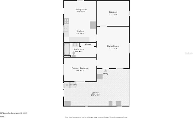 127 Locke Rd, Davenport, FL 33837 - view of room layout