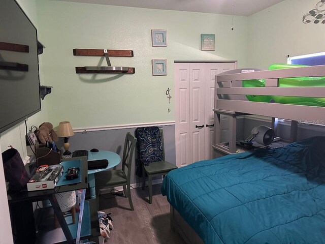 10920 Sailbrooke Dr, Riverview, FL 33579 - bedroom featuring wood finished floors and a closet