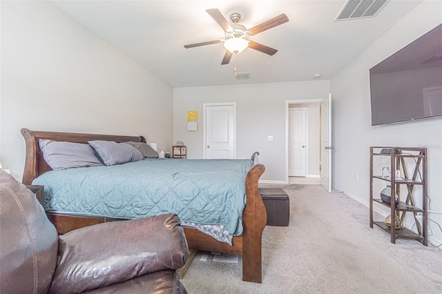 4954 Wild Senna Blvd, Tampa, FL 33619 - bedroom with light colored carpet and a ceiling fan