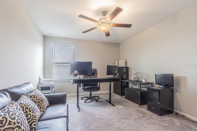 4954 Wild Senna Blvd, Tampa, FL 33619 - carpeted office space featuring ceiling fan and baseboards