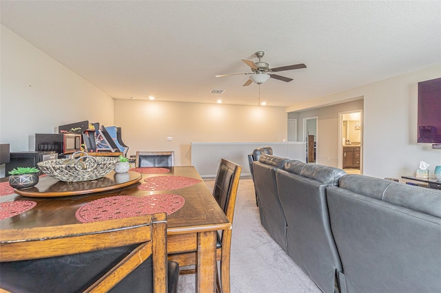 4954 Wild Senna Blvd, Tampa, FL 33619 - dining room with light carpet and ceiling fan