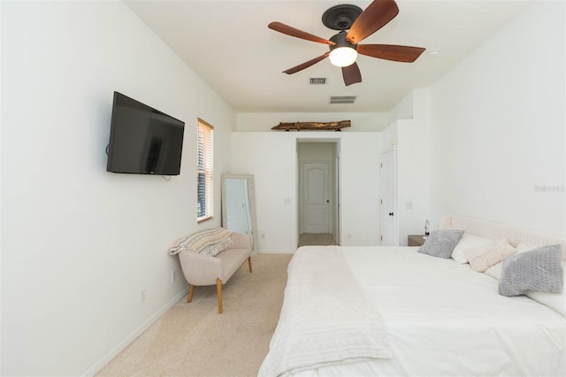 228 Taylor Bay Ln, Brandon, FL 33510 - carpeted bedroom featuring ceiling fan and baseboards