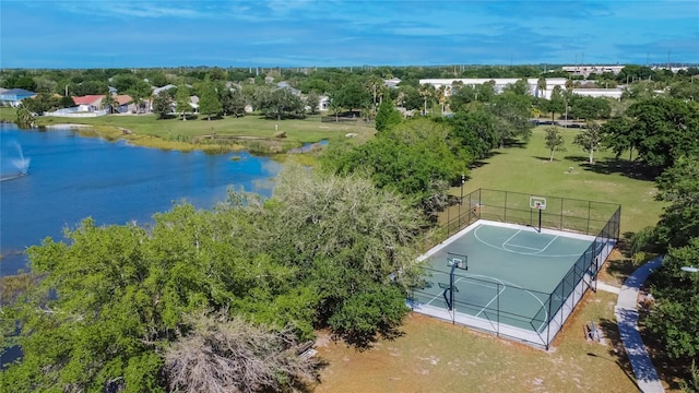 13040 Waterbourne Dr, Gibsonton, FL 33534 - drone / aerial view of a nearby body of water and a tree filled landscape