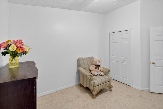 13040 Waterbourne Dr, Gibsonton, FL 33534 - sitting room with ceiling fan and light tile patterned flooring
