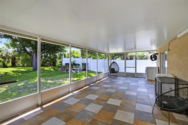 13040 Waterbourne Dr, Gibsonton, FL 33534 - view of unfurnished sunroom