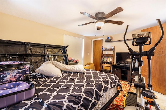 7510 Tyson Dr, Port Richey, FL 34668 - bedroom featuring ceiling fan