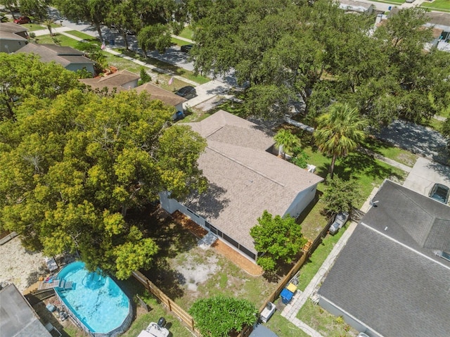 4236 Woodtrail Blvd, New Port Richey, FL 34653 - drone / aerial view of a pool