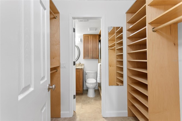 3325 Bayshore Blvd Unit E14, Tampa, FL 33629 - spacious closet with light tile patterned flooring