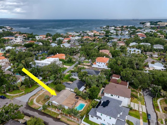 5101 W Neptune Way, Tampa, FL 33609 - aerial perspective of suburban area with a nearby body of water