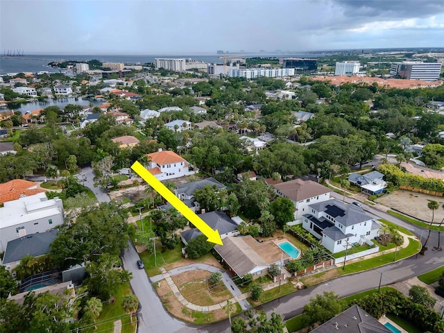 5101 W Neptune Way, Tampa, FL 33609 - aerial view of residential area with a nearby body of water