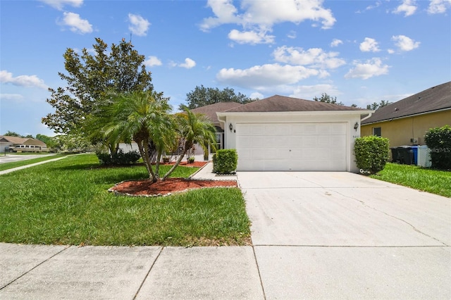 501 Royal Ridge St, Valrico, FL 33594 - single story home featuring concrete driveway, a front yard, stucco siding, and an attached garage