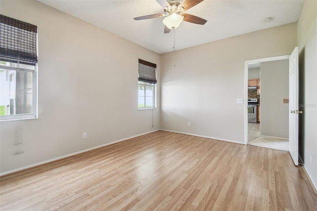 501 Royal Ridge St, Valrico, FL 33594 - spare room featuring light wood-style flooring and a ceiling fan