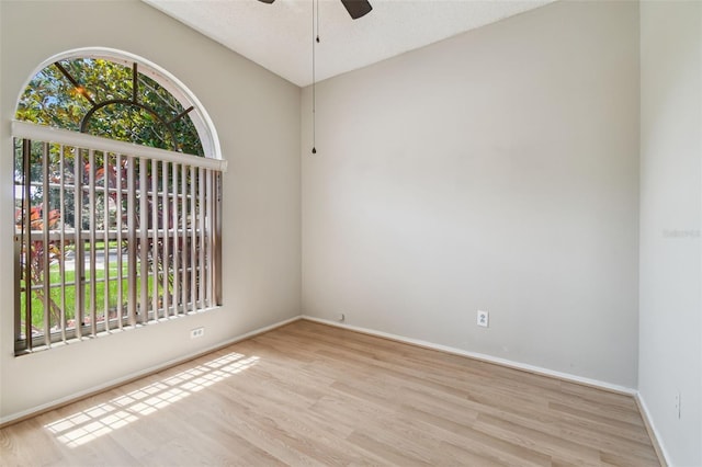 501 Royal Ridge St, Valrico, FL 33594 - unfurnished room with healthy amount of natural light, ceiling fan, and wood finished floors