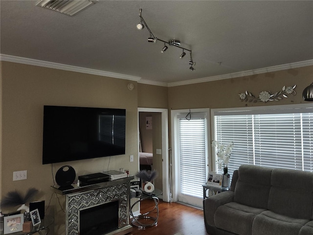 3713 Conroy Rd Unit 1922, Orlando, FL 32839 - living room with wood finished floors and crown molding