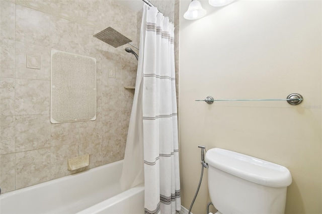 4514 John Moore Rd, Brandon, FL 33511 - bathroom with shower / bath combo with shower curtain and toilet