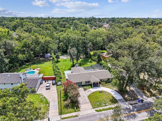 4514 John Moore Rd, Brandon, FL 33511 - view from above of property featuring a heavily wooded area