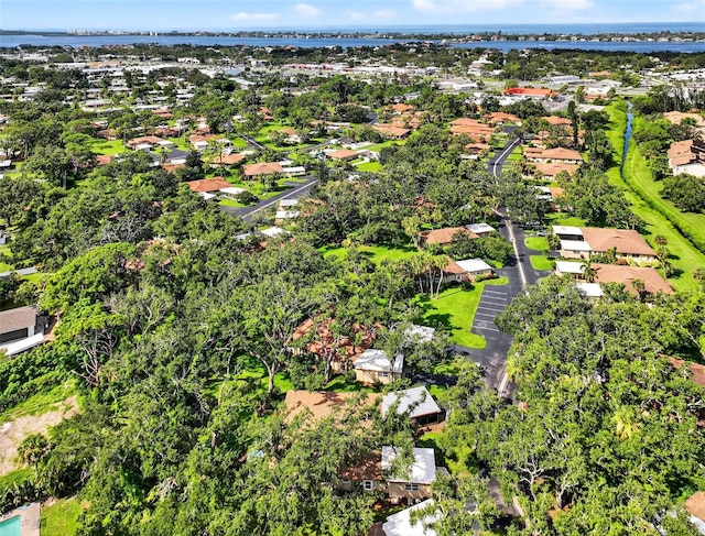 7051 Bright Creek Dr Unit 6, Sarasota, FL 34231 - aerial perspective of suburban area featuring a nearby body of water