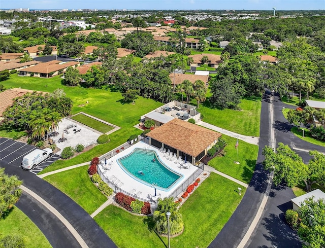 7051 Bright Creek Dr Unit 6, Sarasota, FL 34231 - drone / aerial view of a pool