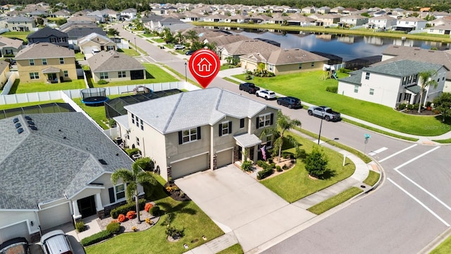 15206 Trinity Fall Way, Bradenton, FL 34212 - aerial view of residential area with a nearby body of water