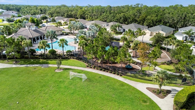 15206 Trinity Fall Way, Bradenton, FL 34212 - aerial view of residential area with a pool