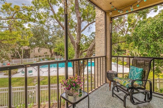 700 Starkey Rd Unit 1124, Largo, FL 33771 - balcony featuring view of pool area