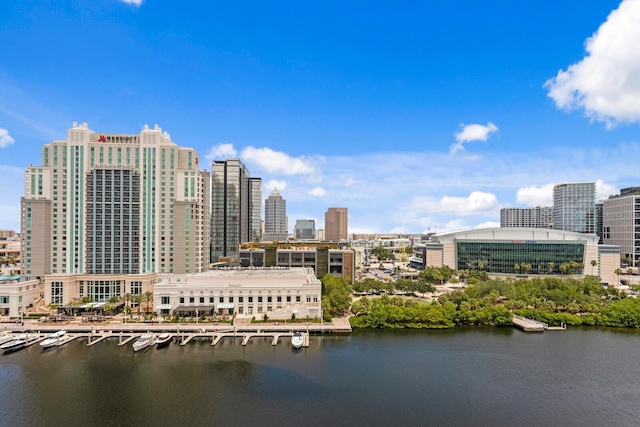 371 Channelside Walk Way Unit 1104, Tampa, FL 33602 - view of city skyline featuring a large body of water